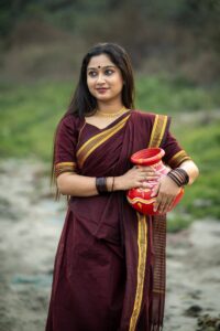 Half-Silk Katan Saree